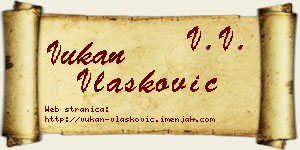 Vukan Vlašković vizit kartica
